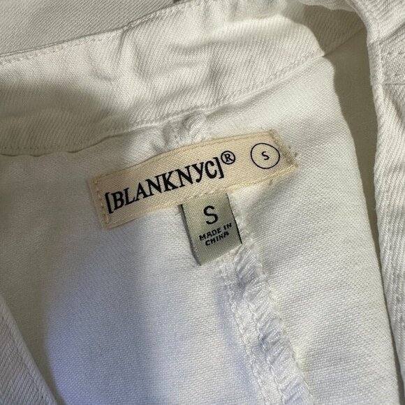 Blank NYC Womens Size S White 'Head in the Clouds' Sleeveless Belted Romper - Picture 10 of 10